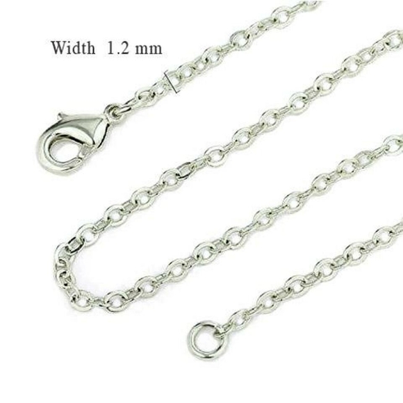 A&A+ Quatif Jewelry - 🔻5️⃣0️⃣% ⛓️1.2 MM SPARKLE FINE CABLE PENDANT CHAIN 925 STERLING SILVER OVERLAY